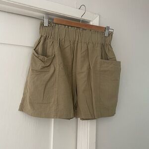 Cotton utility shorts by Ozma of California.